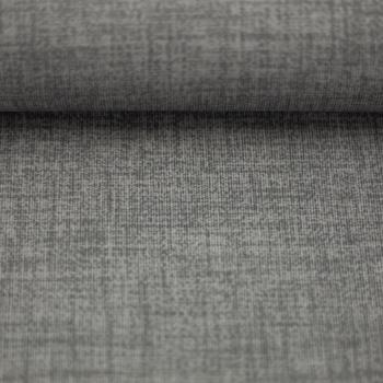 Preview: 50x70 cm Zuschnitt Baumwolle beschichtet Uni Dunkelgrau meliert Charly by Swafing